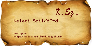 Keleti Szilárd névjegykártya